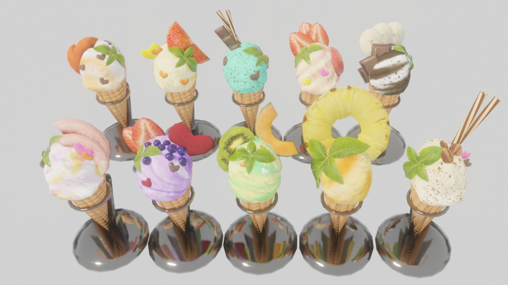 アイスクリーム屋さんごっこ<141点>