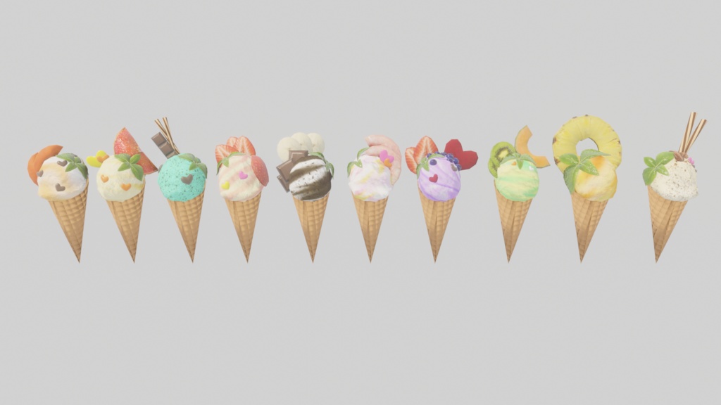 アイスクリーム屋さんごっこ<141点>