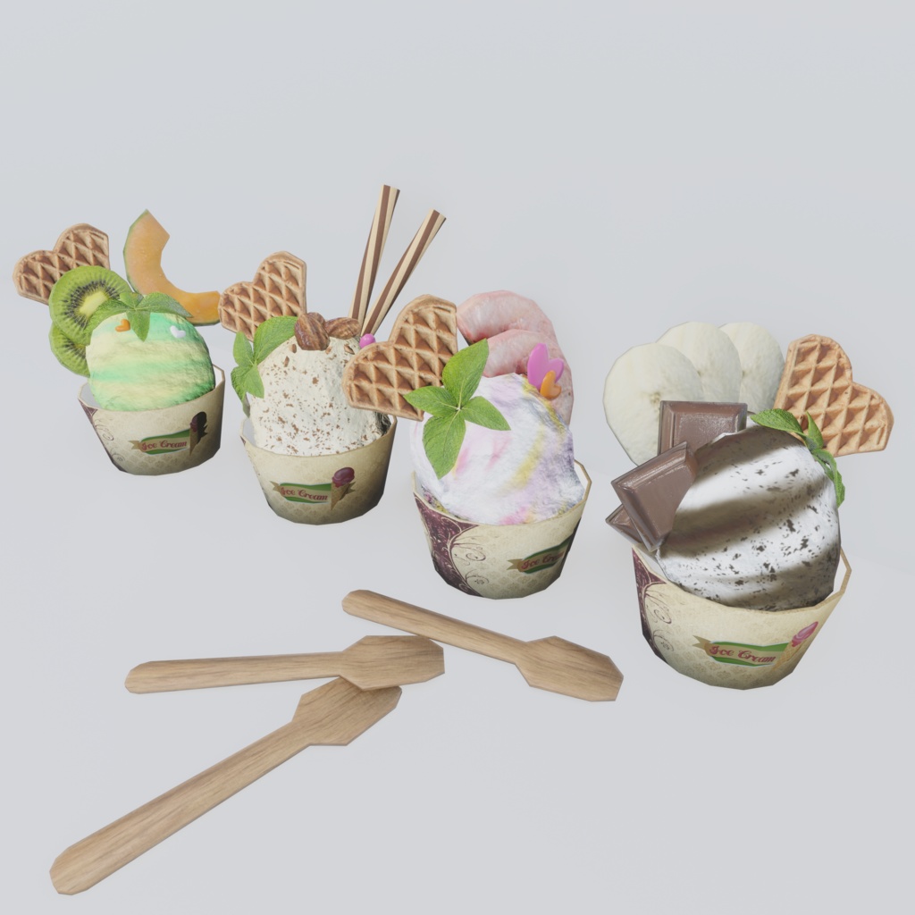 アイスクリーム屋さんごっこ<141点>