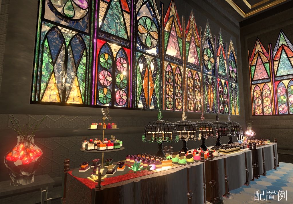 ケーキビュッフェ(128点)