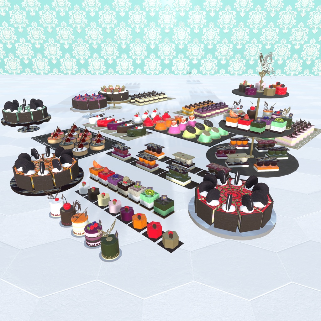 ケーキビュッフェ(128点)