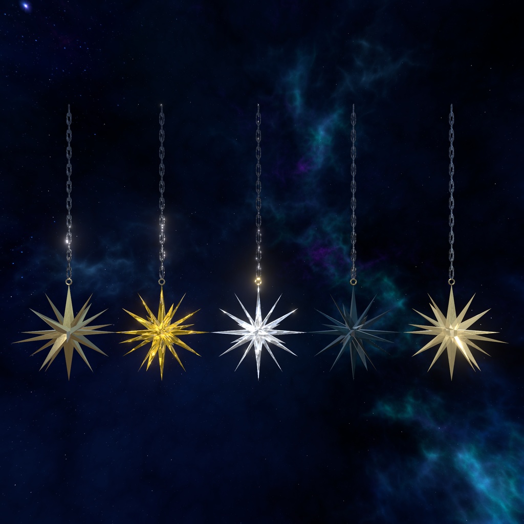 【VRChat想定】夜空インテリア(135点)