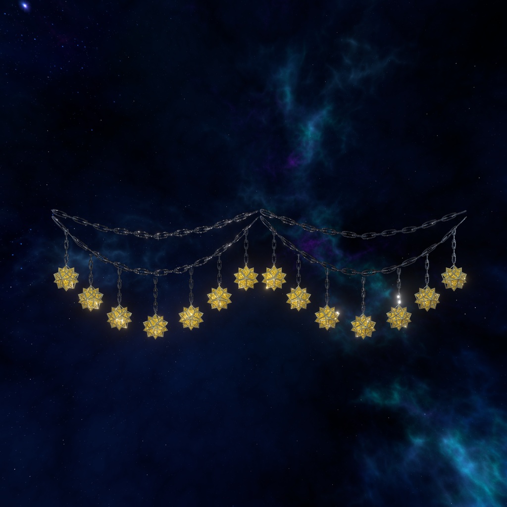 【VRChat想定】夜空インテリア(135点)