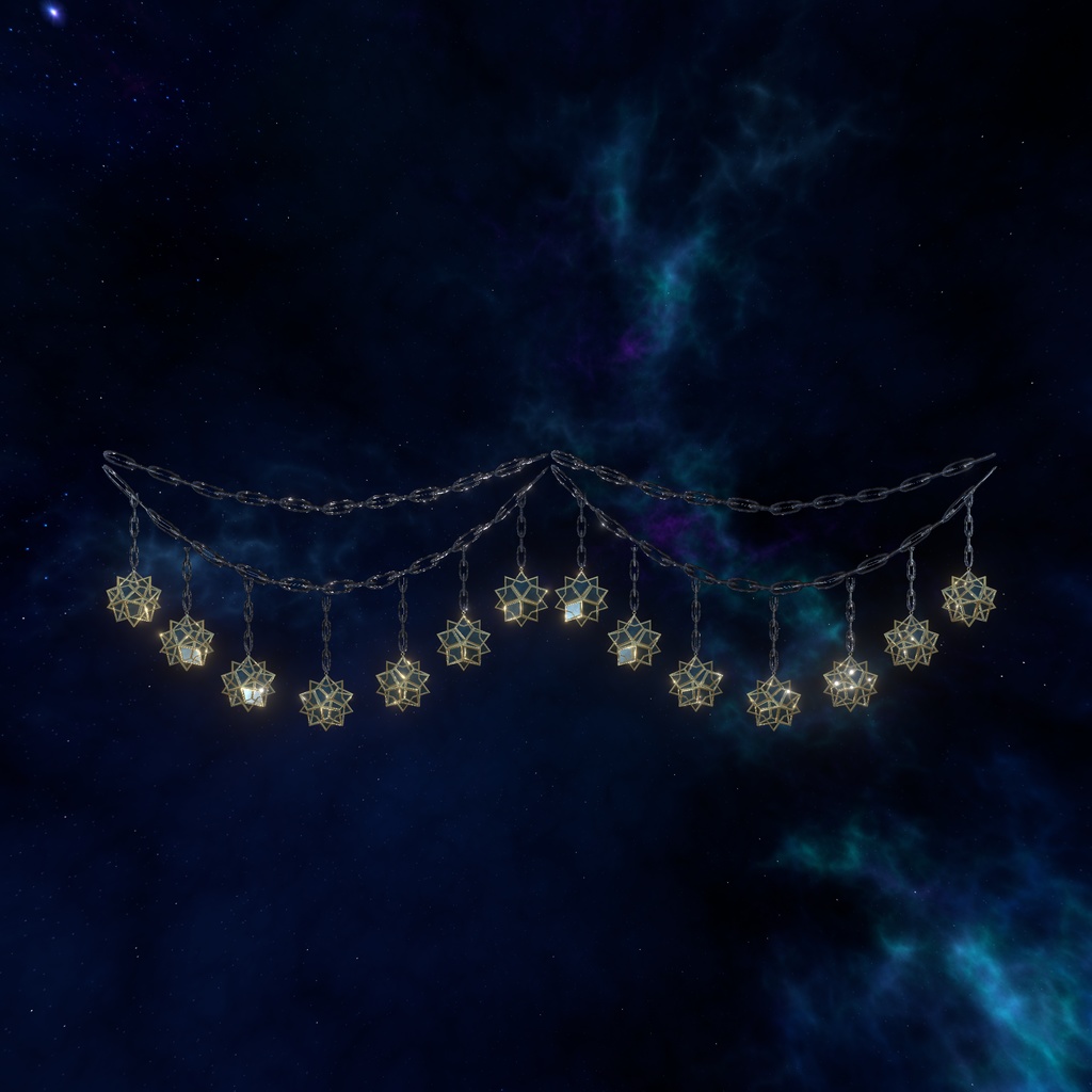 【VRChat想定】夜空インテリア(135点)