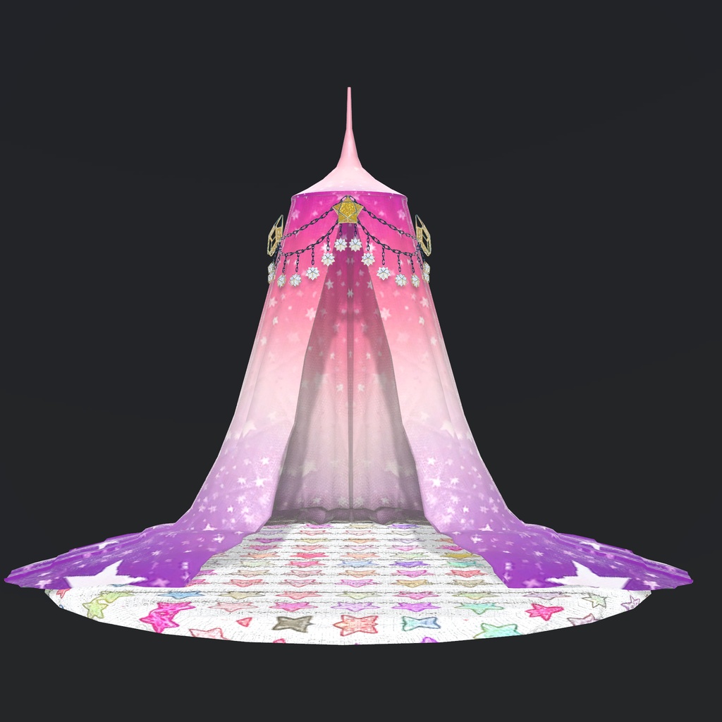 【VRChat想定】夜空インテリア(135点)