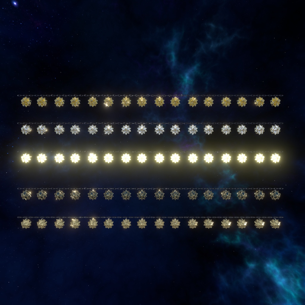 【VRChat想定】夜空インテリア(135点)