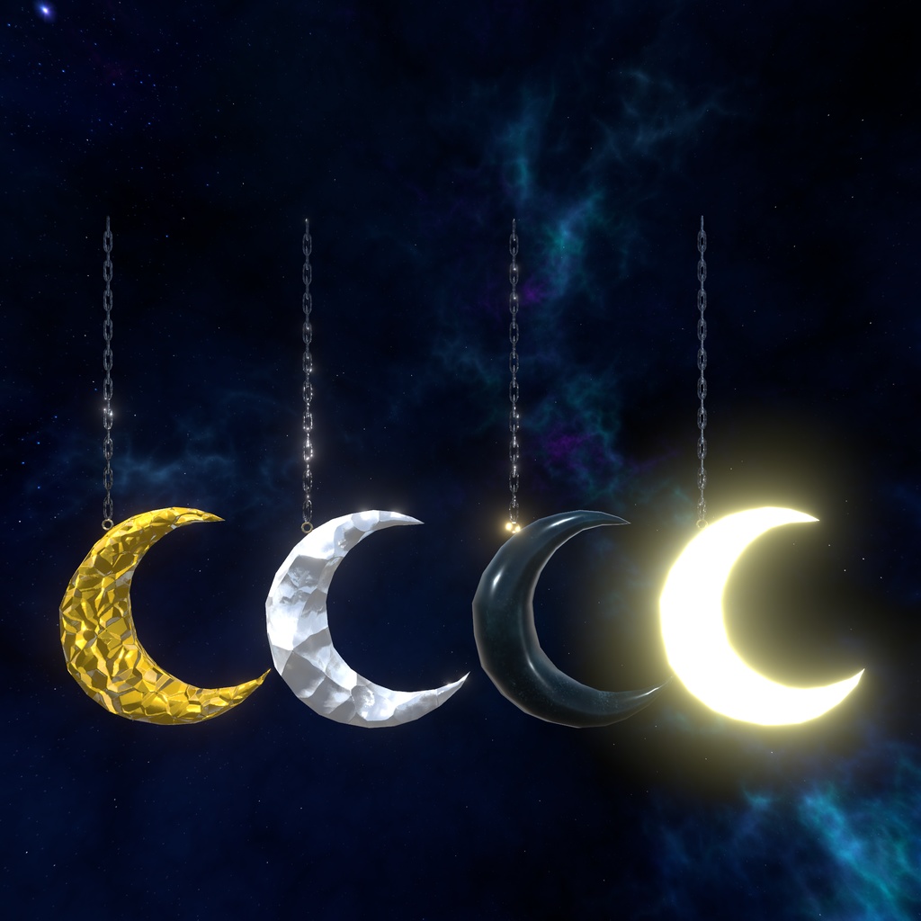 【VRChat想定】夜空インテリア(135点)