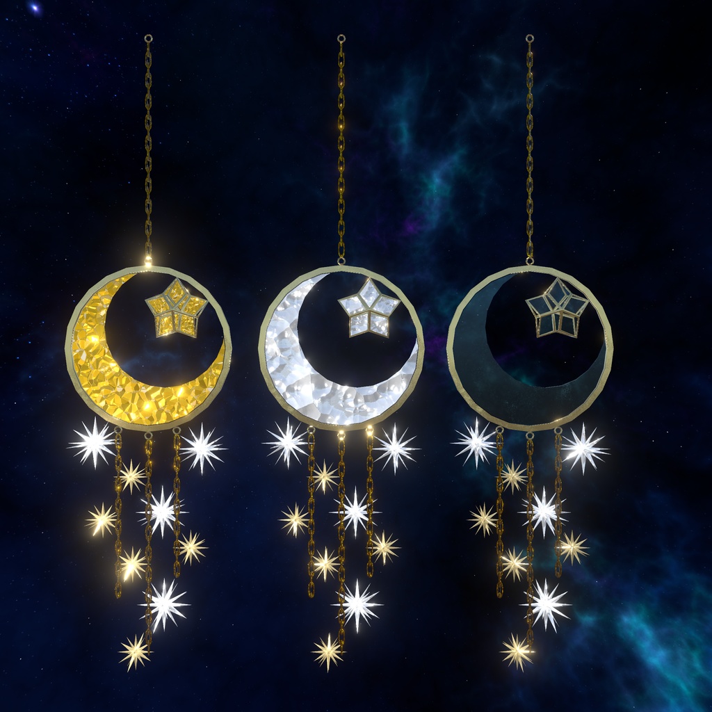 【VRChat想定】夜空インテリア(135点)