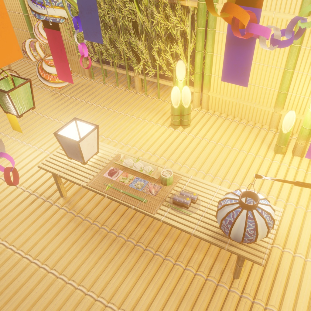 竹と七夕飾り(171点)