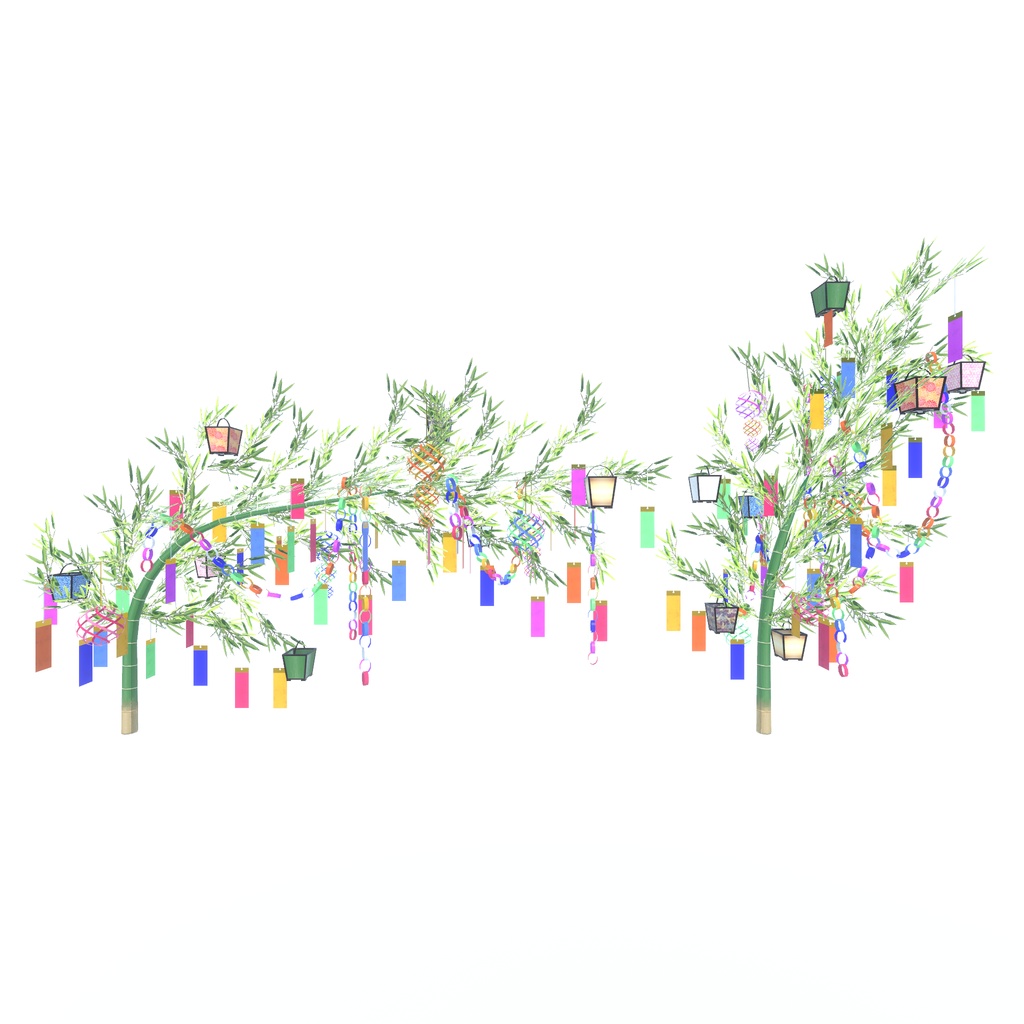 竹と七夕飾り(171点)