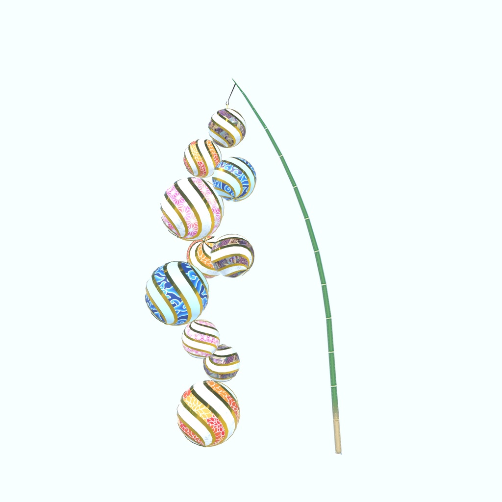 竹と七夕飾り(171点)