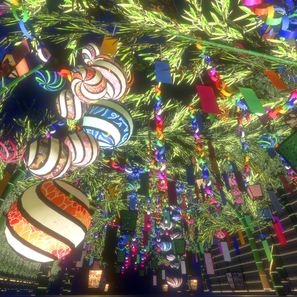 竹と七夕飾り(171点)