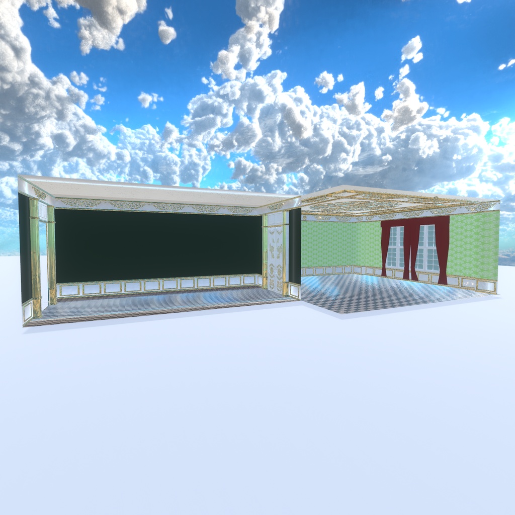 洋風な雰囲気の部屋と高級っぽい家具たち(54点)