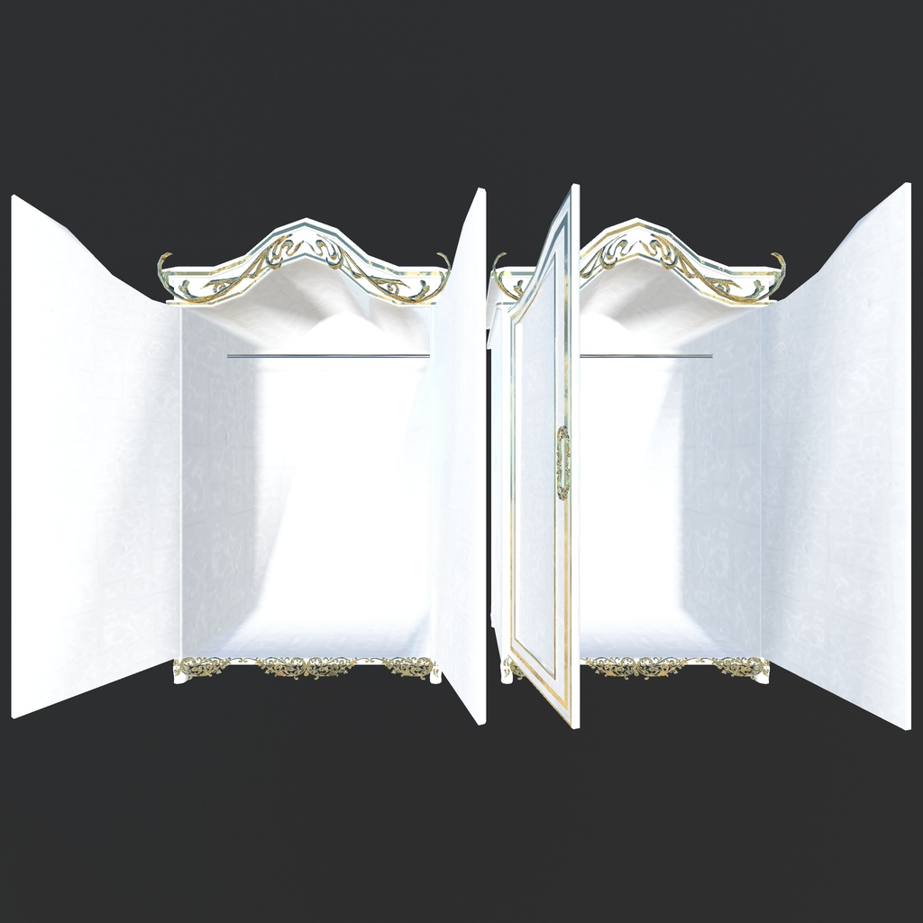 洋風な雰囲気の部屋と高級っぽい家具たち(54点)