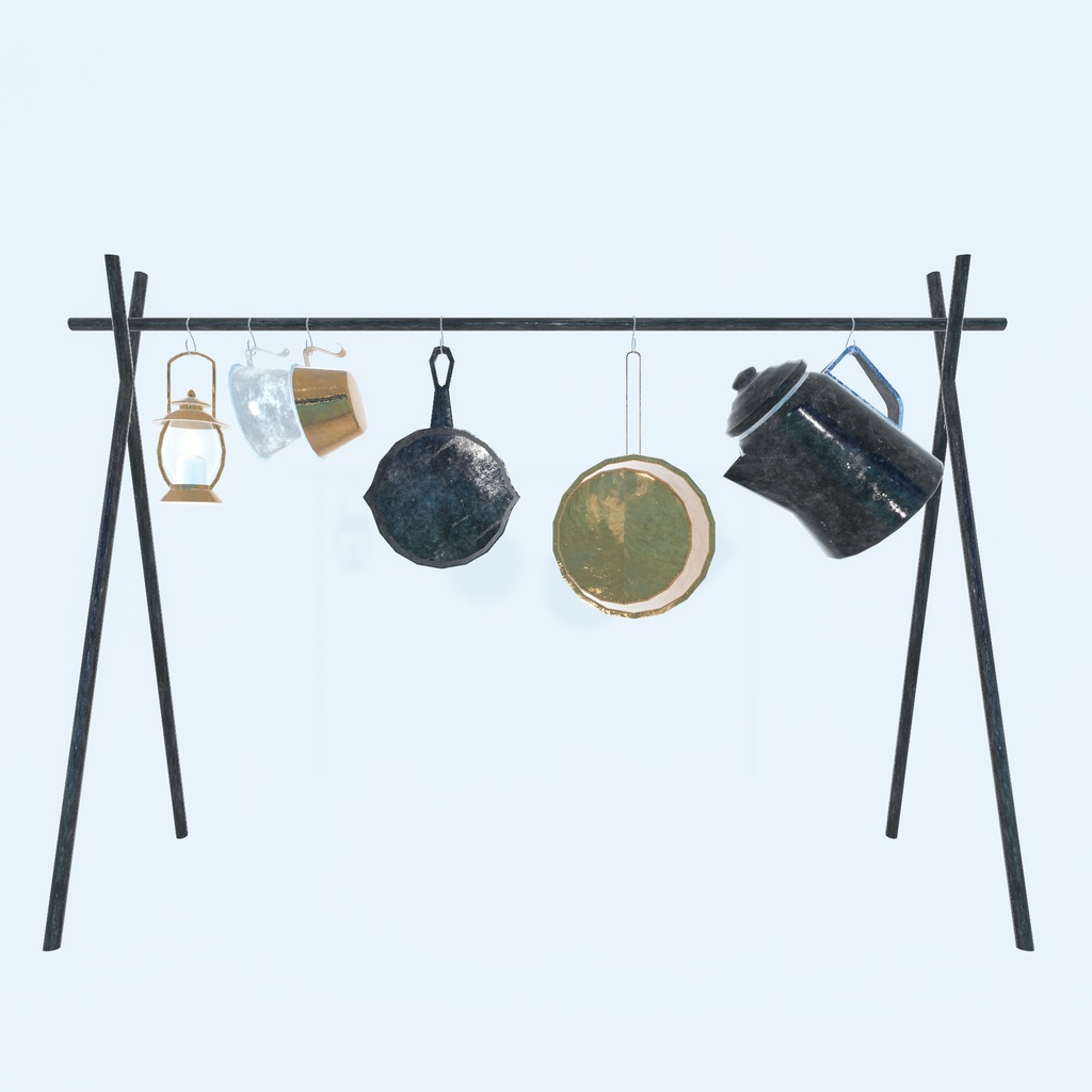 【VRChat想定】グランピング グッズ(123点)