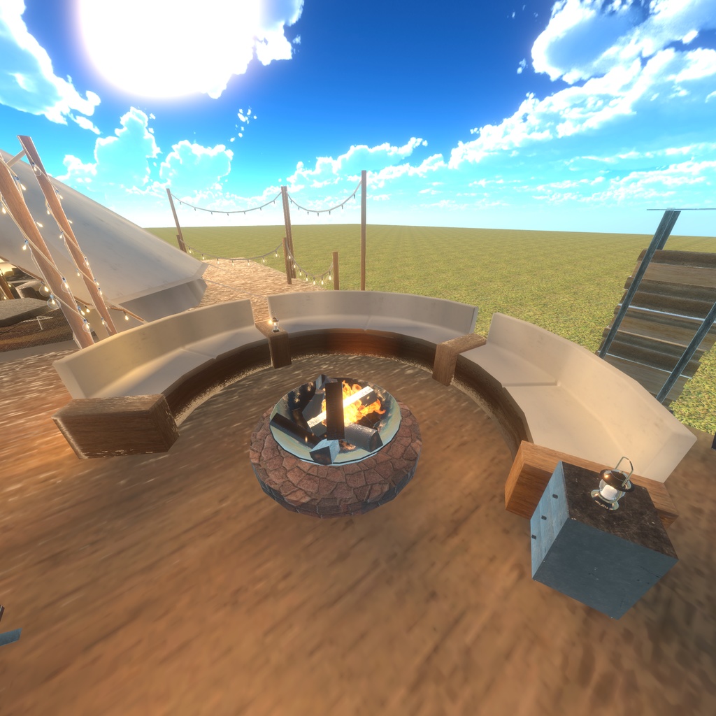 【VRChat想定】グランピング グッズ(123点)