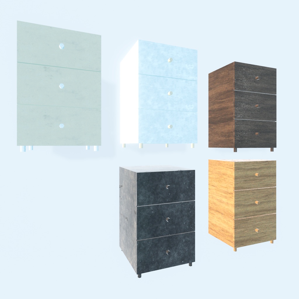 【VRChat想定】グランピング グッズ(123点)