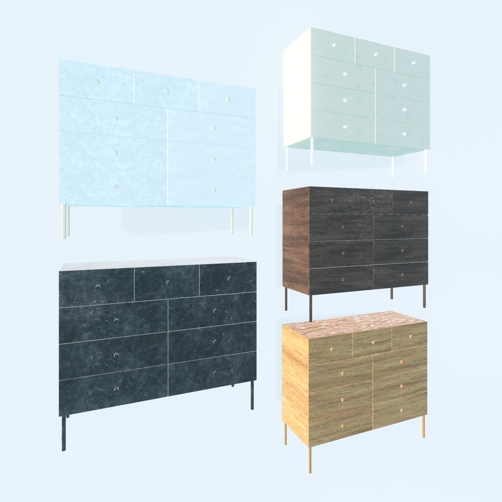 【VRChat想定】グランピング グッズ(123点)