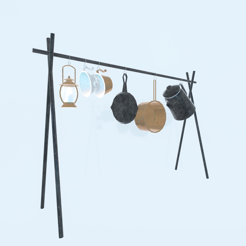 【VRChat想定】グランピング グッズ(123点)