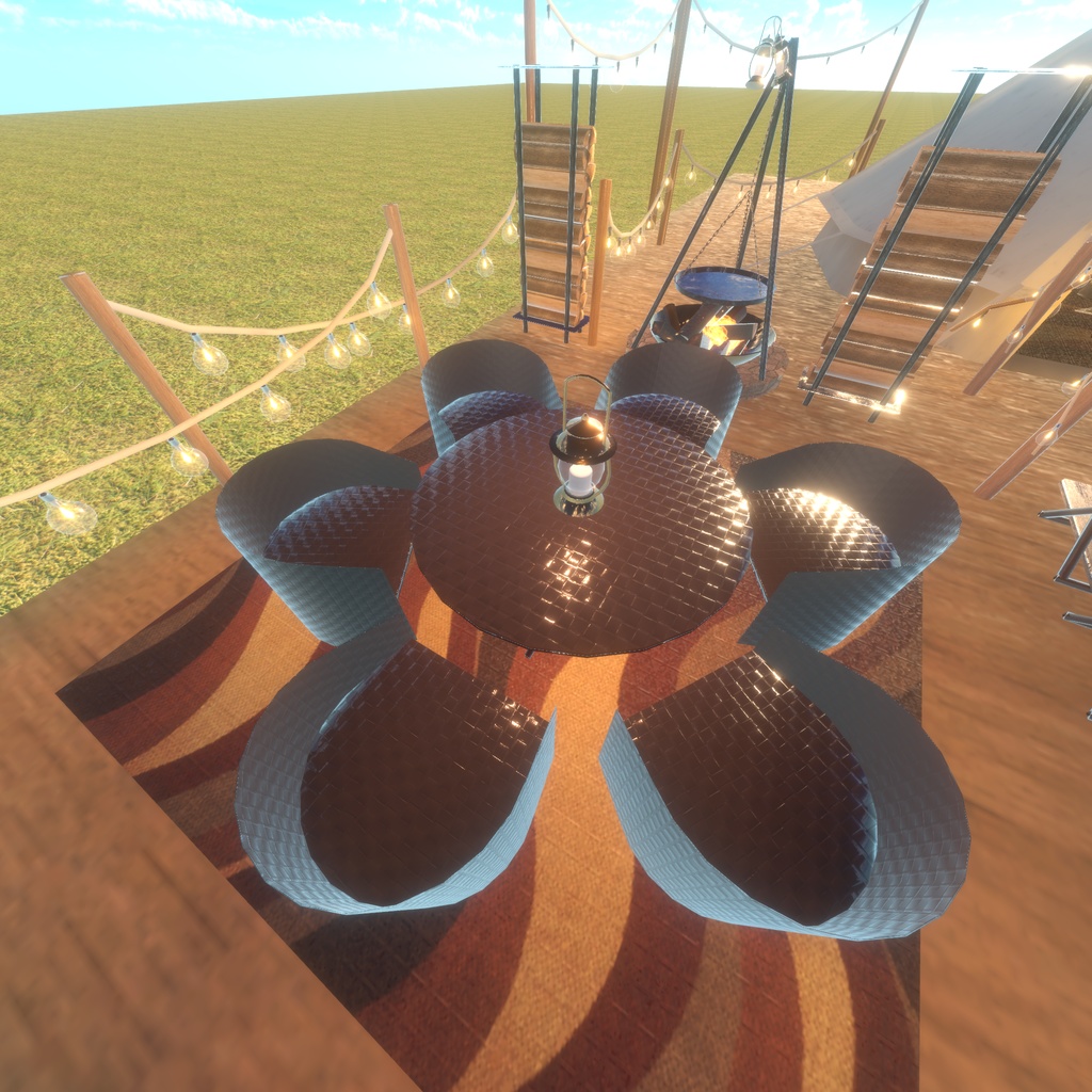 【VRChat想定】グランピング グッズ(123点)