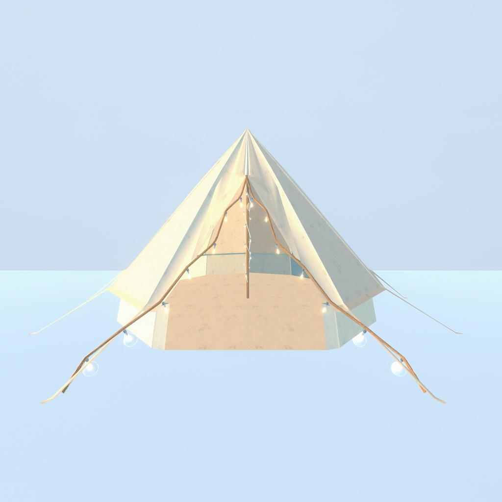 【VRChat想定】グランピング グッズ(123点)