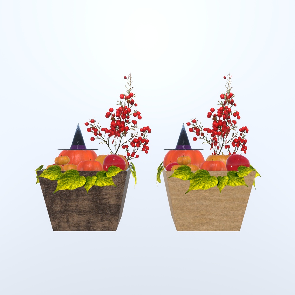 ハロウィンちっくな花かざり(43点)