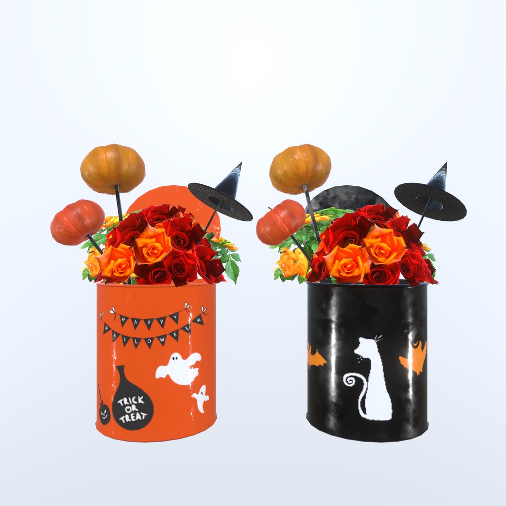 ハロウィンちっくな花かざり(43点)