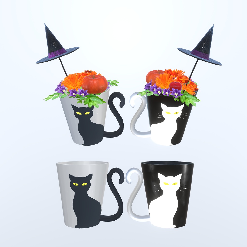 ハロウィンちっくな花かざり(43点)