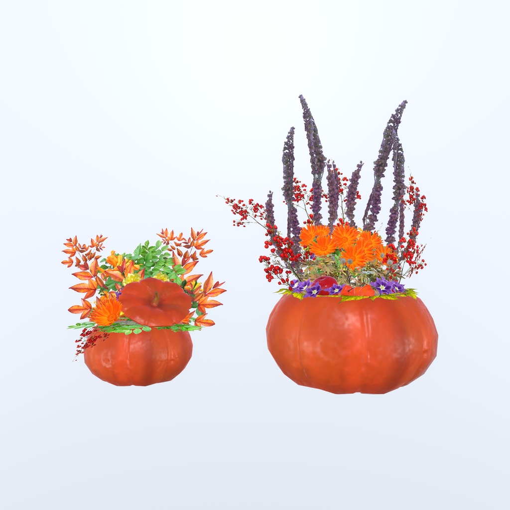 ハロウィンちっくな花かざり(43点)