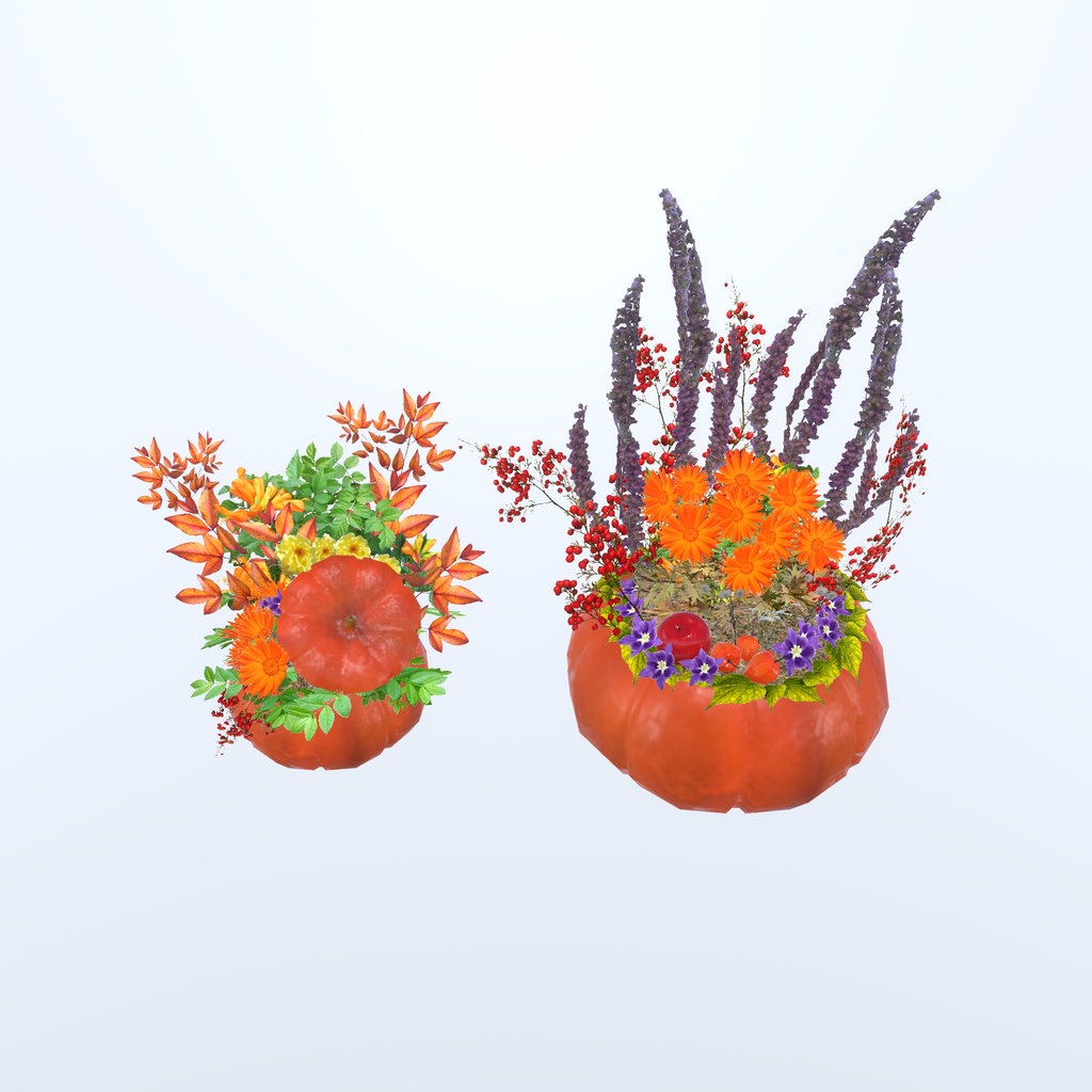 ハロウィンちっくな花かざり(43点)