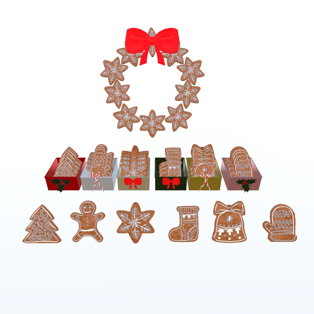 クリスマス部屋飾り(185点)