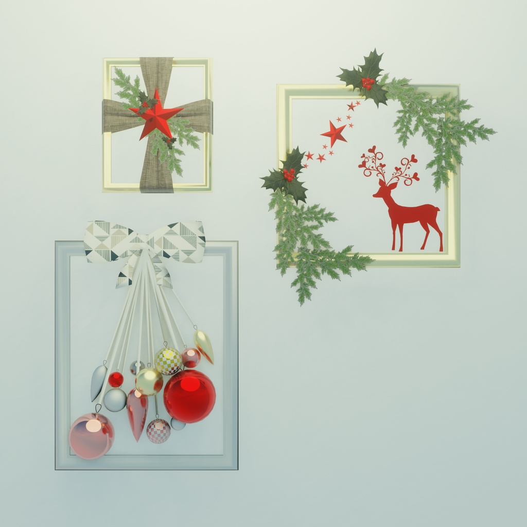 クリスマス部屋飾り(185点)