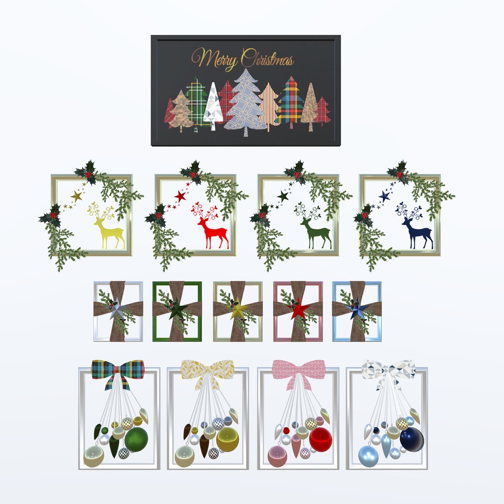 クリスマス部屋飾り(185点)