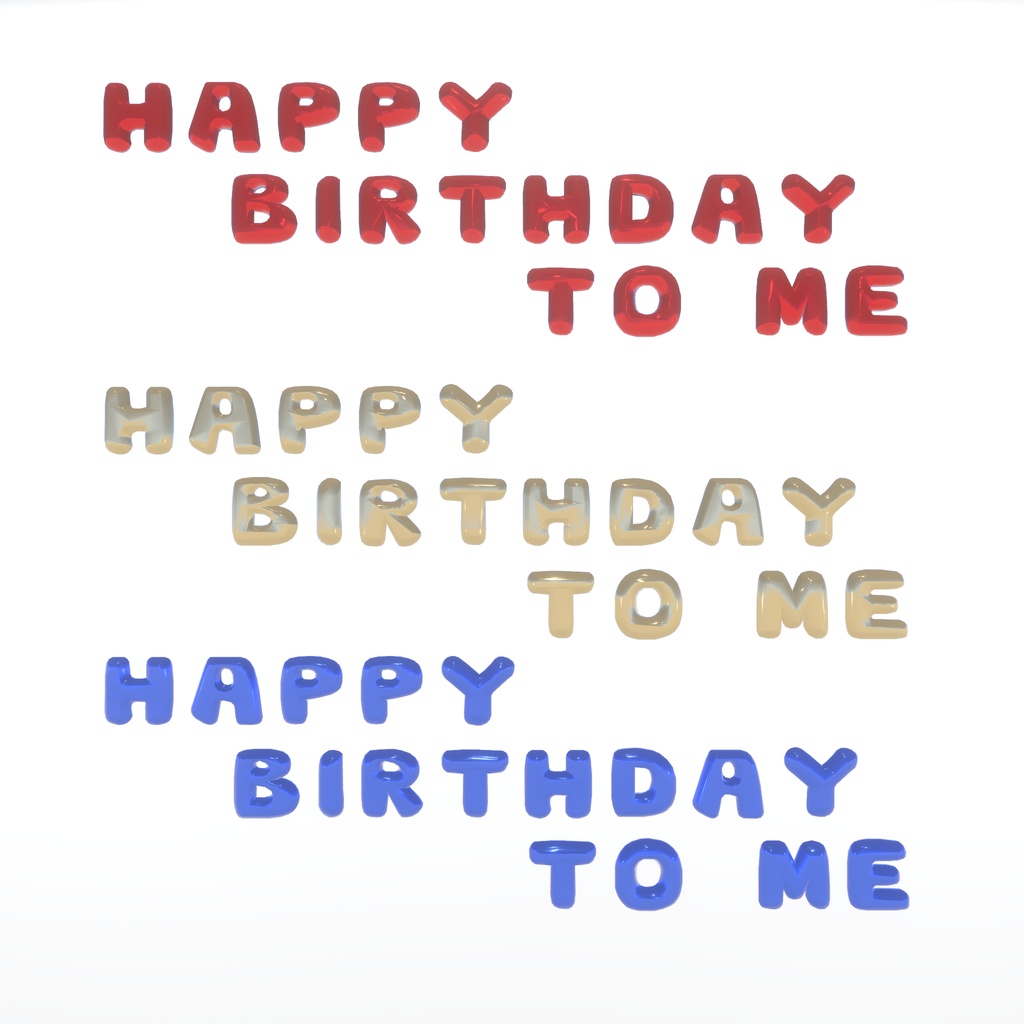 【VRChat想定】ひとりぼっち誕生日会(181点)