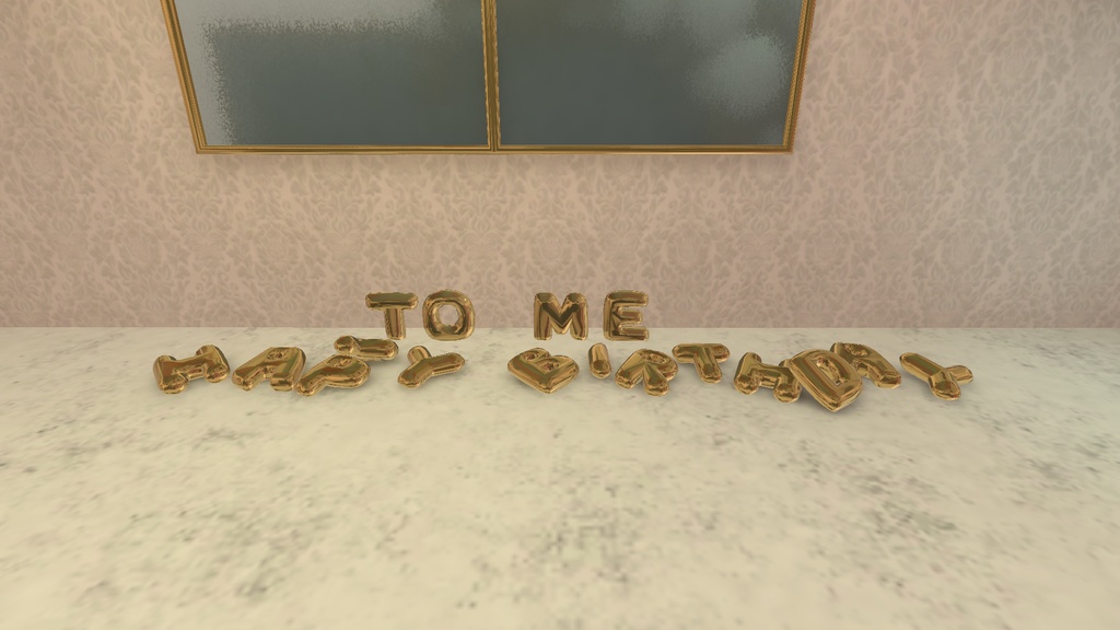 【VRChat想定】ひとりぼっち誕生日会(181点)