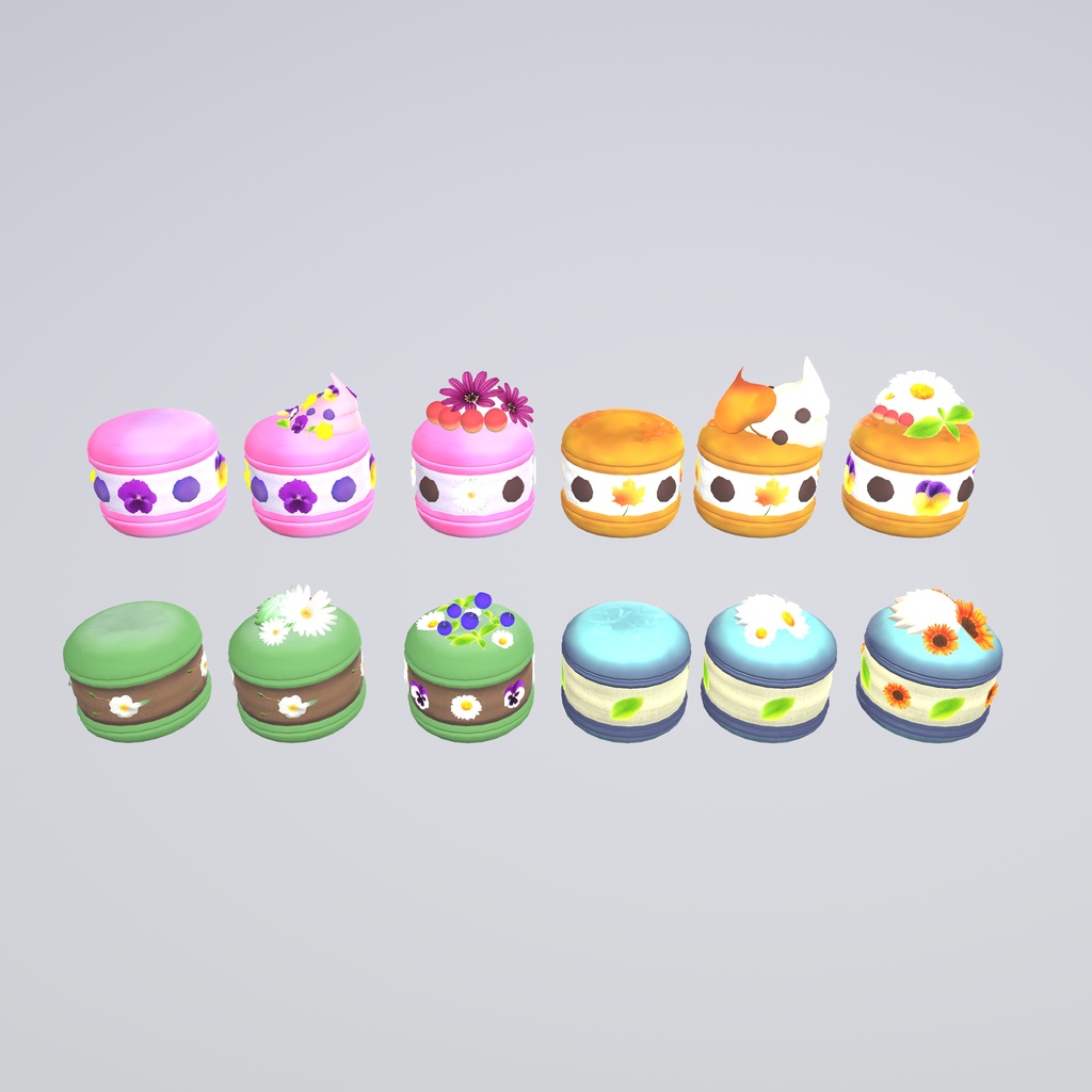 植物系マカロン(12点)