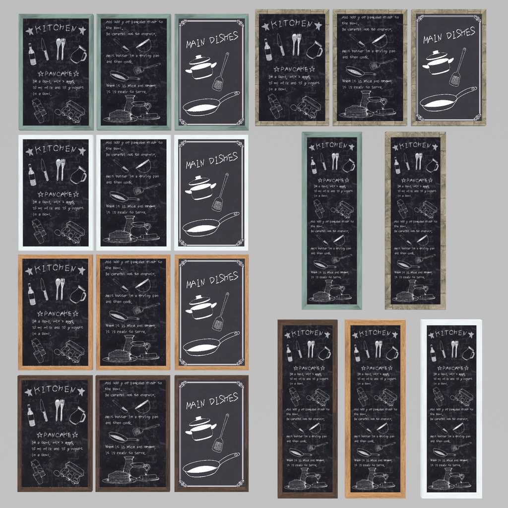 キッチンを作る予定が、気づいたら庭まで作っていたセット(多分530点)