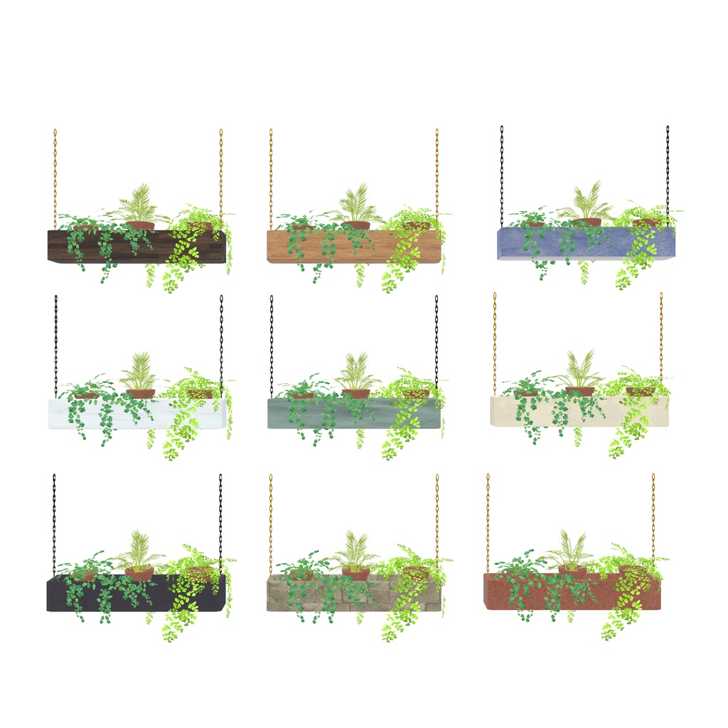 キッチンを作る予定が、気づいたら庭まで作っていたセット(多分530点)