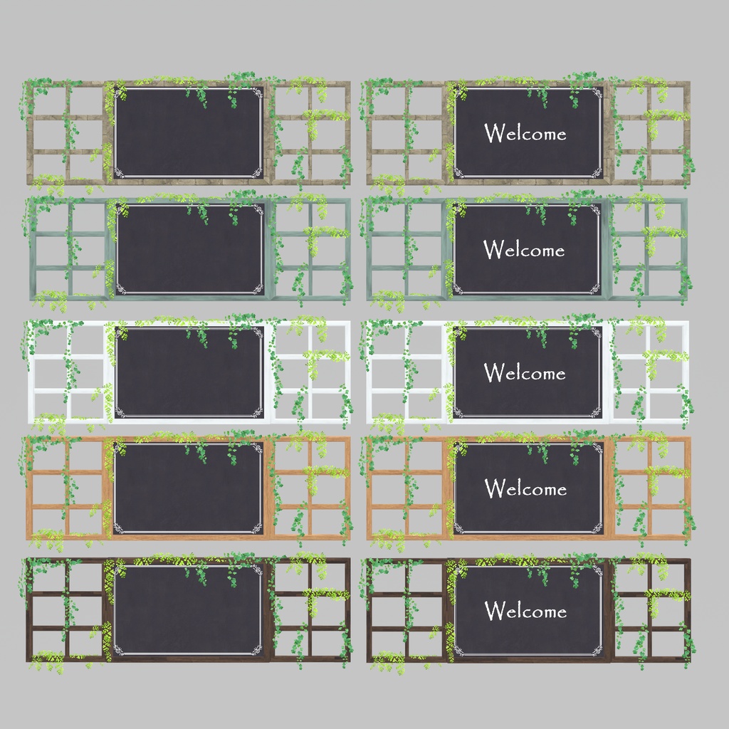 キッチンを作る予定が、気づいたら庭まで作っていたセット(多分530点)
