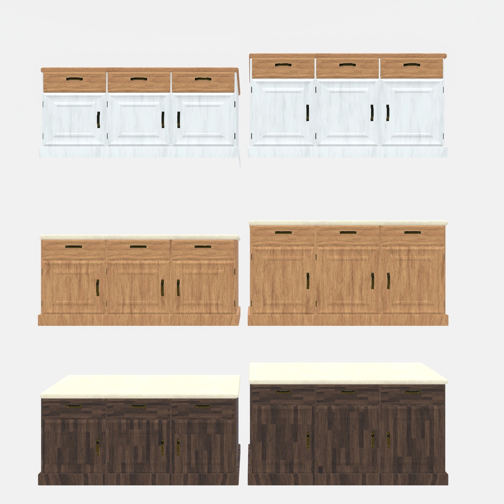 キッチンを作る予定が、気づいたら庭まで作っていたセット(多分530点)