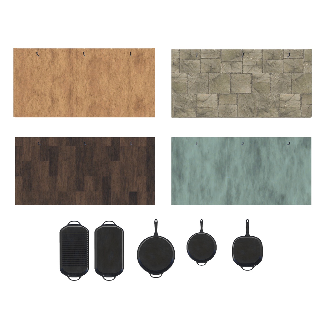 キッチンを作る予定が、気づいたら庭まで作っていたセット(多分530点)