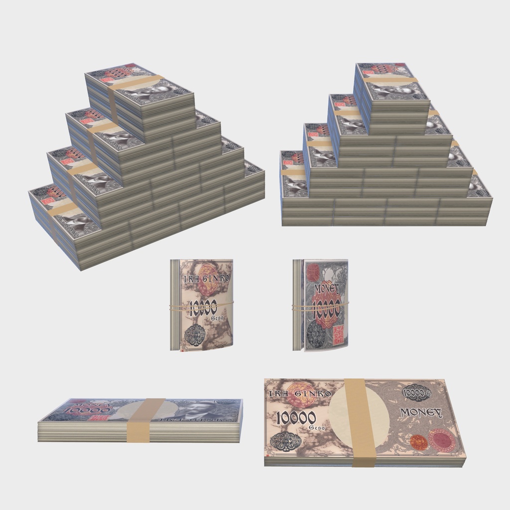 【VRChat想定】(無料)アセットの総売上が700万円達成したら『銭ゲバだ』って言われて、銭ゲバの意味を調べてたら作っちゃった記念アセット