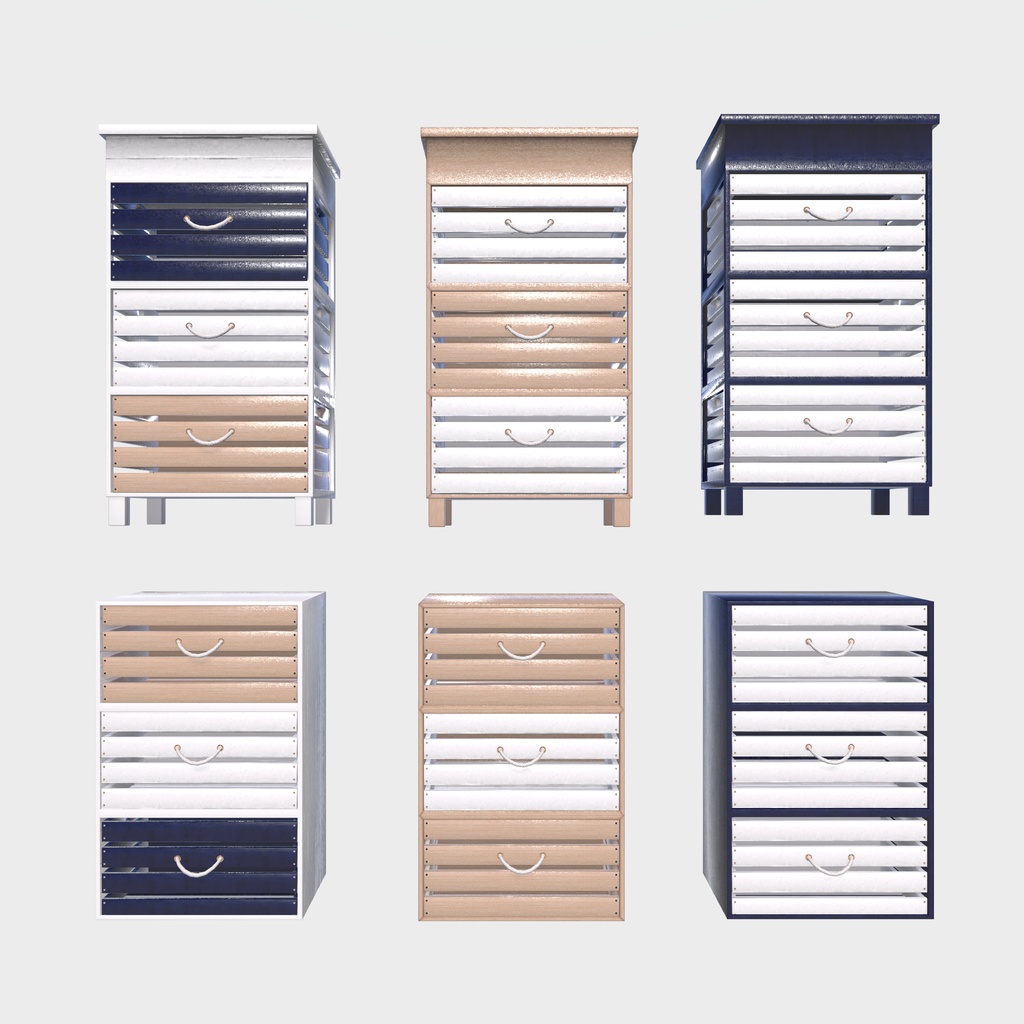 【VRChat想定】船上生活に憧れた家具(107点)