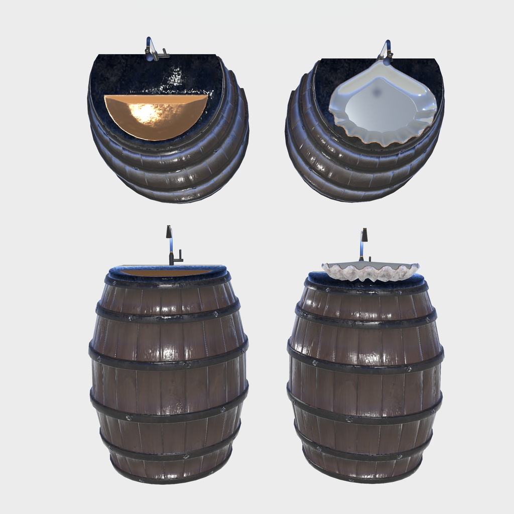 【VRChat想定】船上生活に憧れた家具(107点)