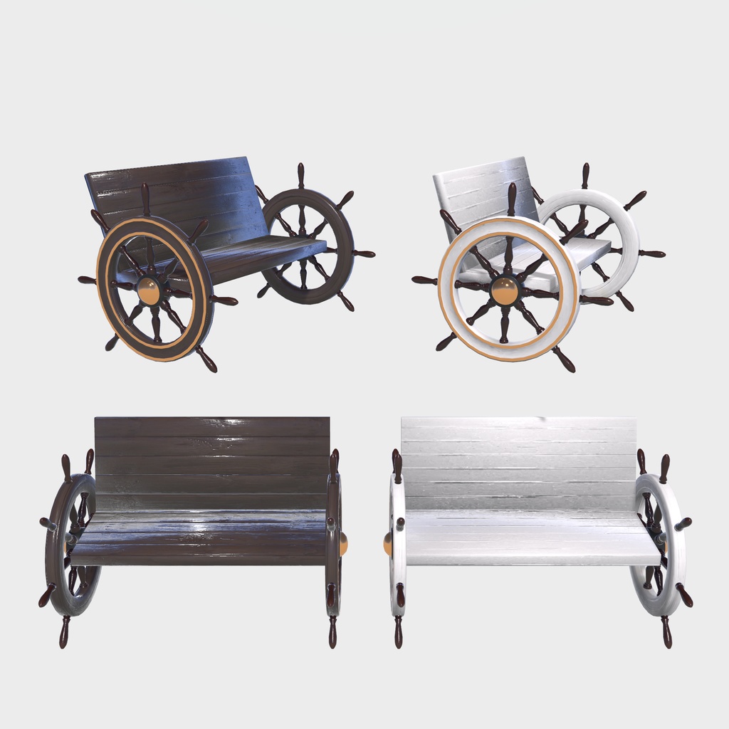 【VRChat想定】船上生活に憧れた家具(107点)