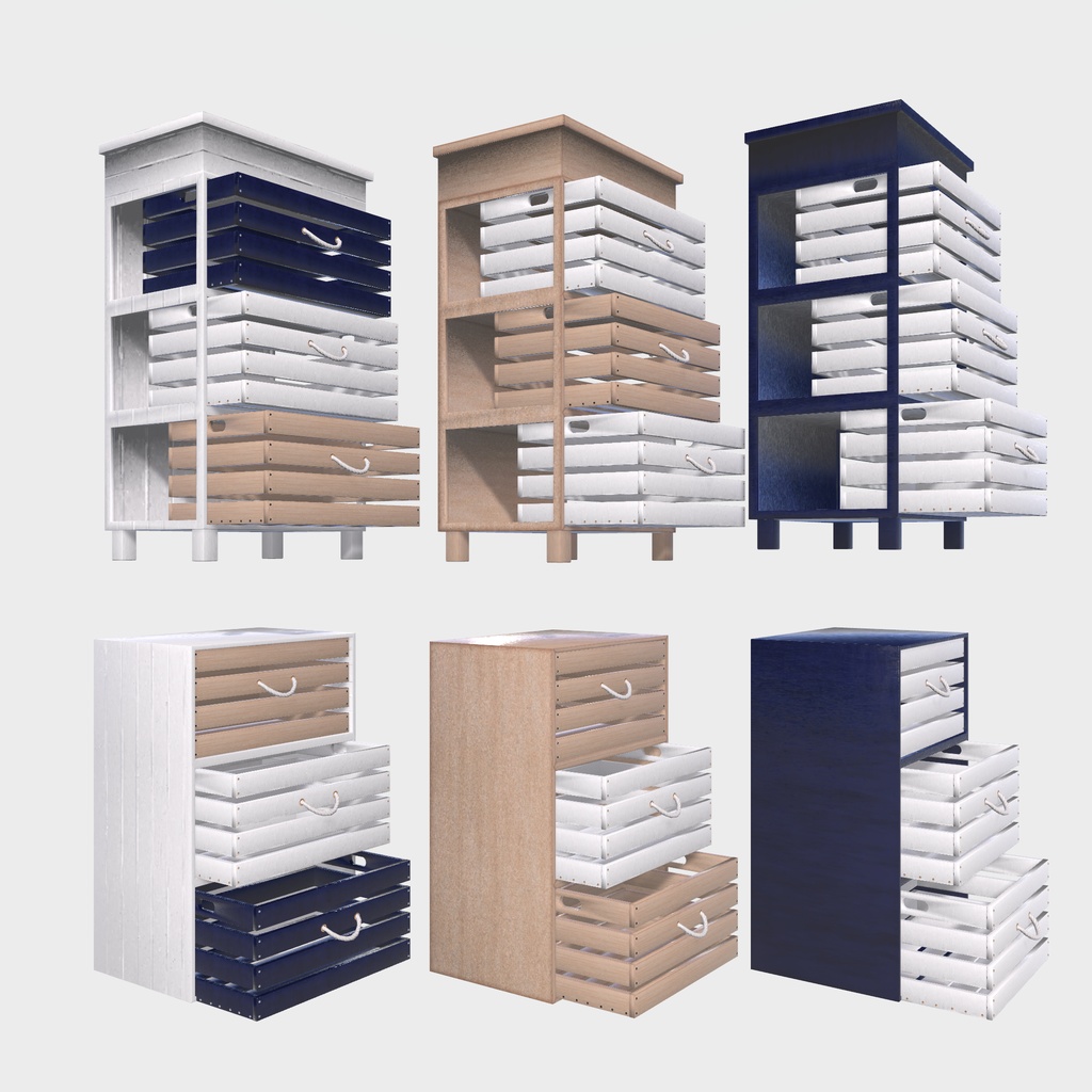 【VRChat想定】船上生活に憧れた家具(107点)