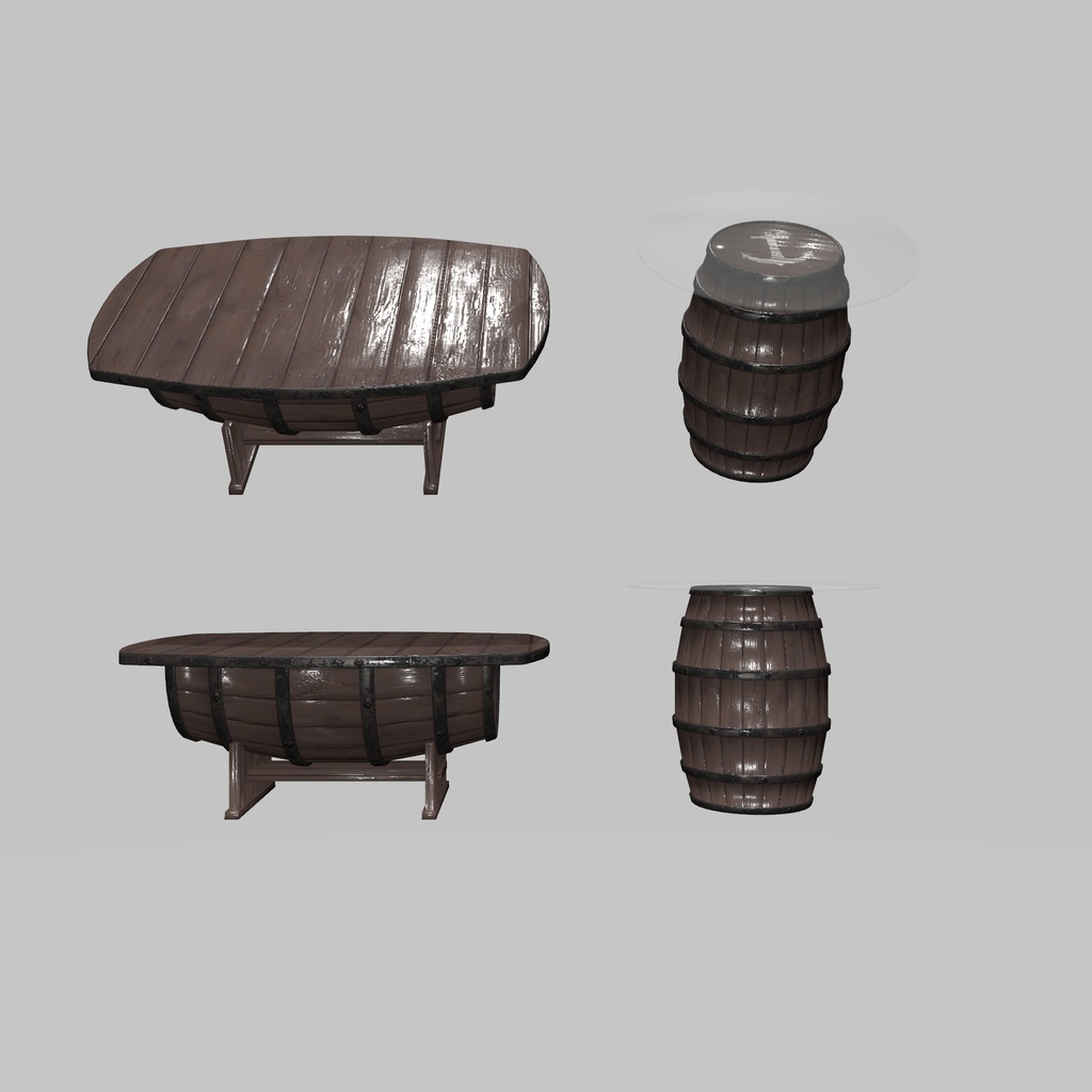 【VRChat想定】船上生活に憧れた家具(107点)