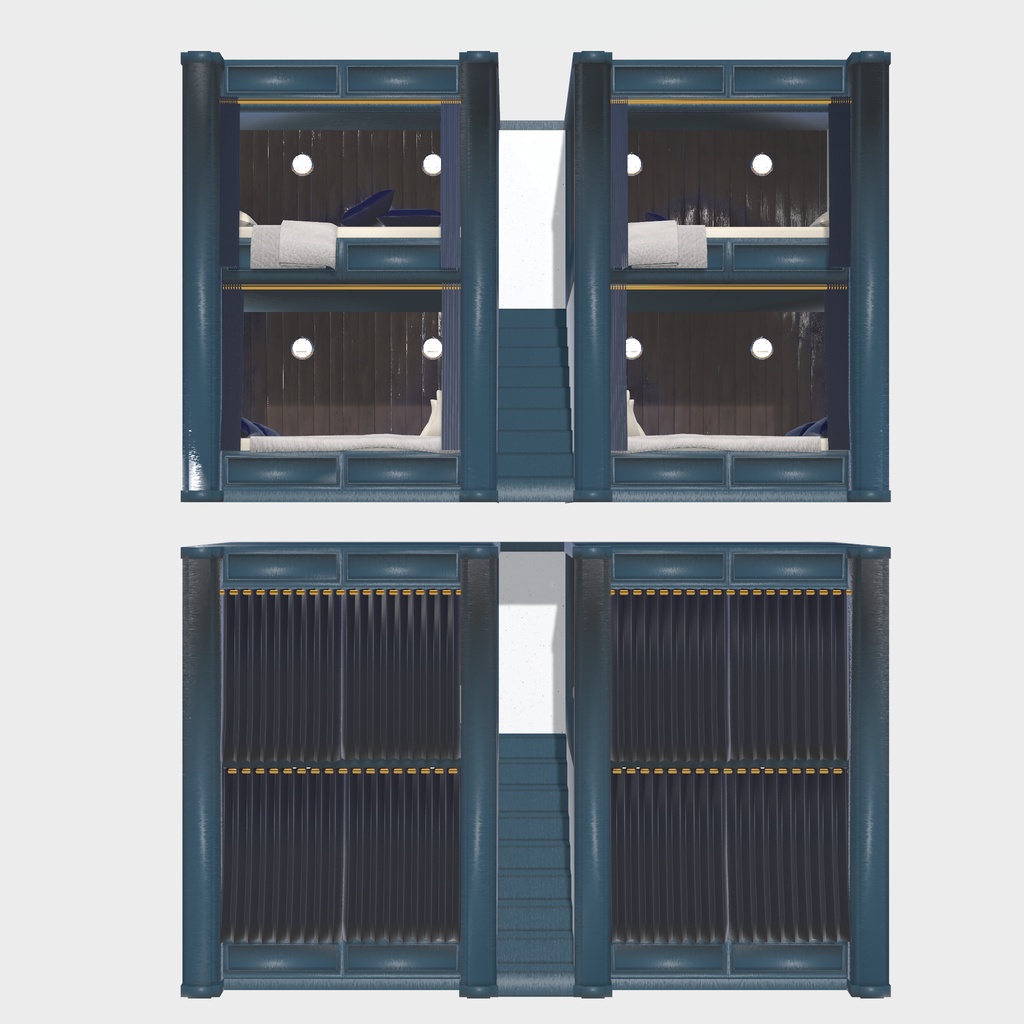 【VRChat想定】船上生活に憧れた家具(107点)