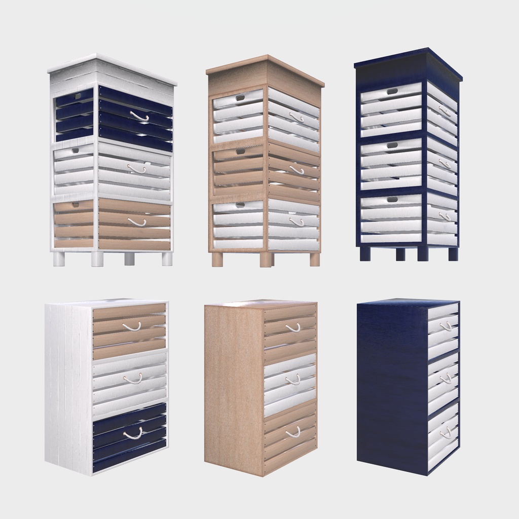 【VRChat想定】船上生活に憧れた家具(107点)