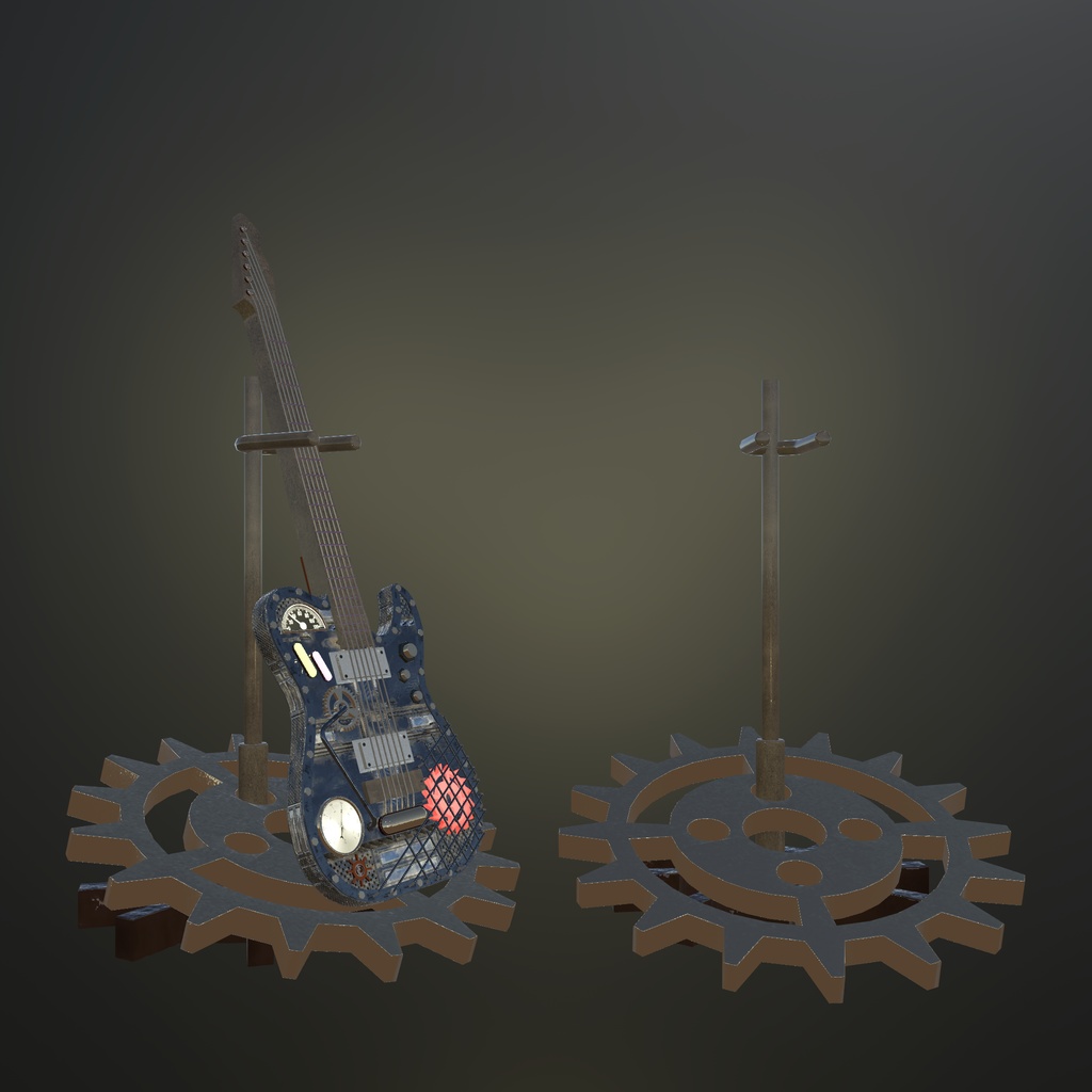 イカさんが想像した音楽室アセット(50点くらい)